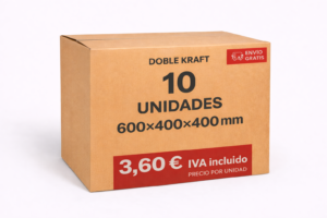 CAJA DE CARTON 600X400X400