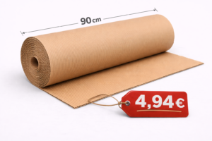 rollo carton ondulado 90x5