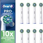 Oral-B EB50/8 - Crossaction, Set de 8 Recambios para Cepillo de Dientes Eléctrico Recargable