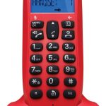 Motorola C1001CB+ - Teléfono Inalámbrico Fijo DECT - color cherry