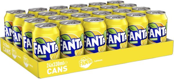 Paquete 24 latas Fanta Limon 330ml