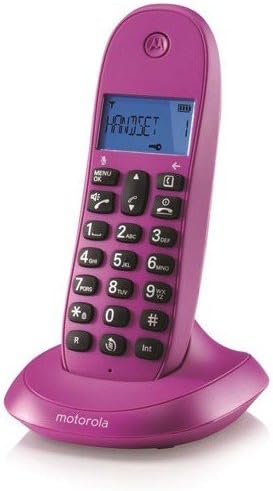 Motorola C1001CB+ - Teléfono Inalámbrico Fijo DECT - color violeta