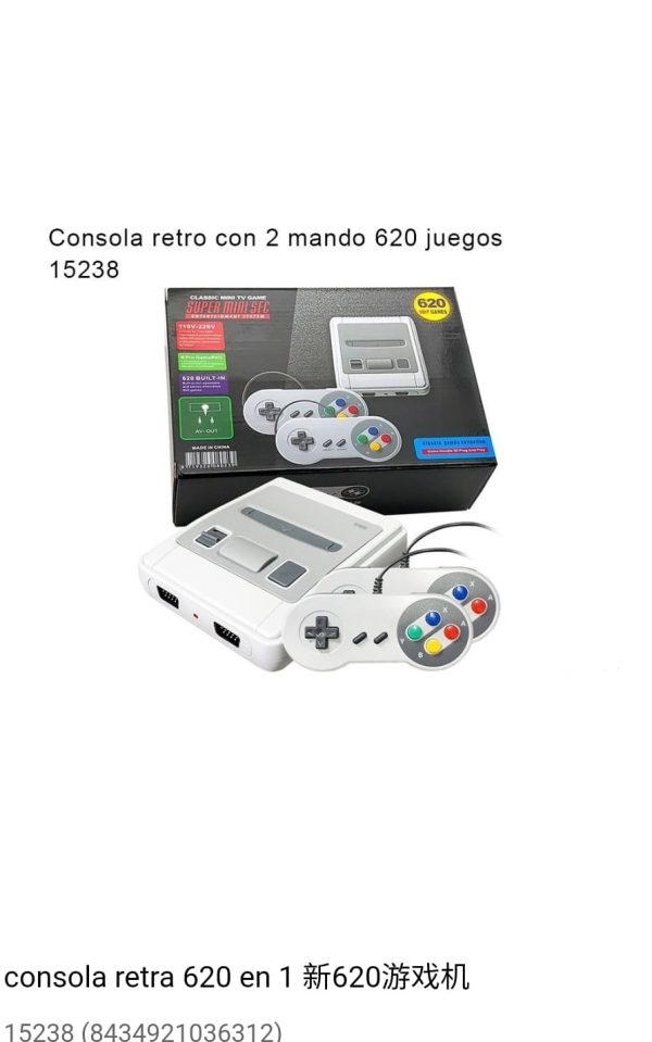 consola retro 2 mandos