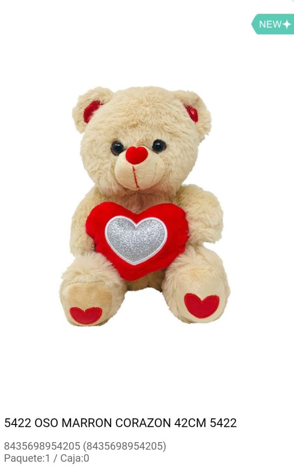 peluche oso marron 42 cm