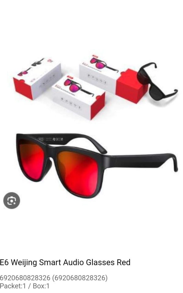 weijing smart audio glasses red