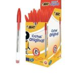 boligrafos bic rojo