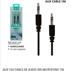 cable de audio negro