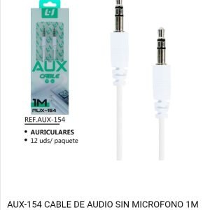 cable estereo blanco