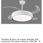 ventilador de techo 70W