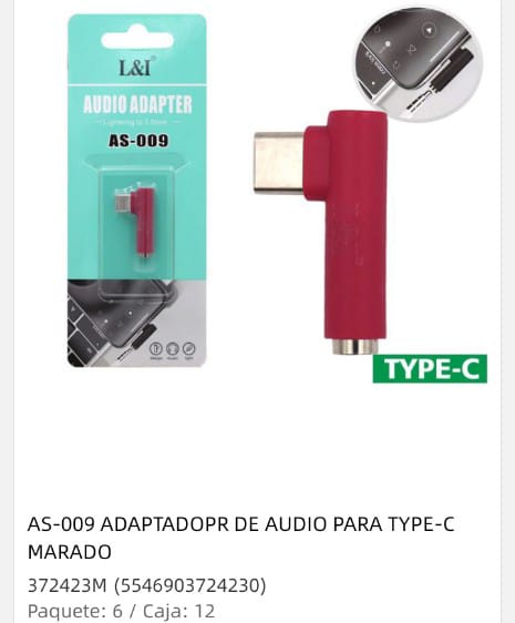 adaptador rojo