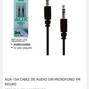 cable audio negro