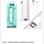 power bank blanco