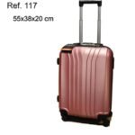 MALETA DE CABINA RIGIDA 117 SILVER PINK
