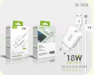 CARGADOR 18W +CABLE USBC REFG1215 Mayoristas Cobocalleja CARGADOR 18W +CABLE USB C REFG 1215
