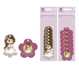 🎀✨ Etiquetas colgantes - Primera Comunión Un detalle encantador para personalizar tus recuerdos o regalos. Perfectas para dar un toque especial y único en el gran día.