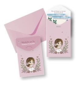 💌✨ Sobre de Comunión para dinero
Elegante y delicado, ideal para entregar el regalo en efectivo con estilo en este día tan especial. Perfecto para acompañar tus mejores deseos