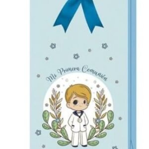 Bolsa de regalo para comunión, ideal para presentar detalles con estilo y delicadeza. Diseño elegante y temática acorde a la ocasión, perfecta para sorprender a tus invitados.