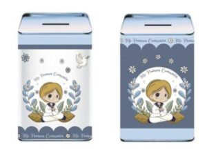 💰✨ Hucha de lata Primera Comunión Un detalle práctico y bonito para guardar sus primeros ahorros Con diseño temático ideal Mayoristas Cobocalleja 💰✨ Hucha de lata Primera ComuniónUn detalle práctico y bonito para guardar sus primeros ahorros Con diseño temático ideal