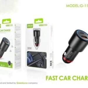 CARGADOR COCHE USB+PD 38W 3.0A