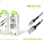 CABLE USB a LIGHTNING 2.4 A 1.2M 1101