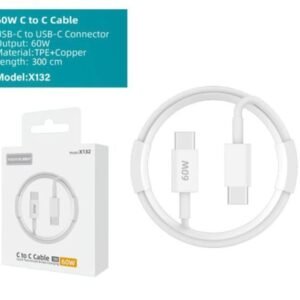 Cable USB-C a USB-C – 60W, 3 metros (Modelo X132)