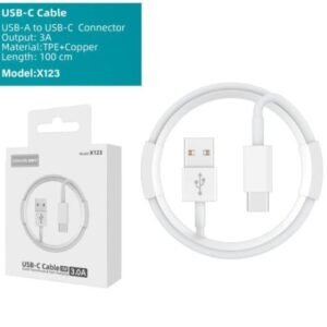 Cable USB C a USB C 3A 1 metro Modelo X123