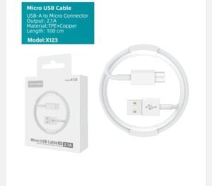 Cable Micro USB 1 metro 21A Modelo X123 Mayoristas Cobocalleja Cable Micro USB 1 metro 21A Modelo X123