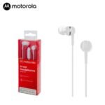 Auriculares motorola con microfono blancos