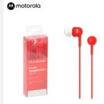 Auriculares Mororola con microfono rojos