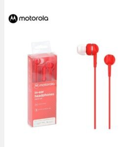 Auriculares Mororola con microfono rojos