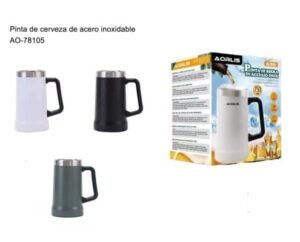 JARRA DE CERVEZA ACERO INOXIDABLE