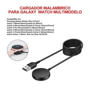 Cargador inalambrico para galaxi watch multimodelo