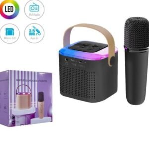 karaoke altavoz inalambrico con lud led sab-6930