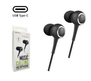 Auriculares con Cable type c negro eab8306ng Mayoristas Cobocalleja Auriculares con Cable type c negro eab 8306ng