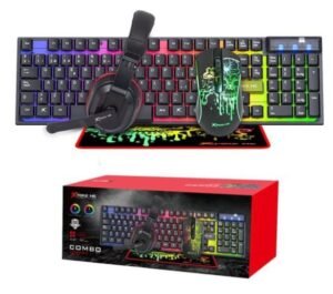 TECLADO EN ESPAÑOL +RATON+AURICULARES+ALFOMBRILLA CMX 413