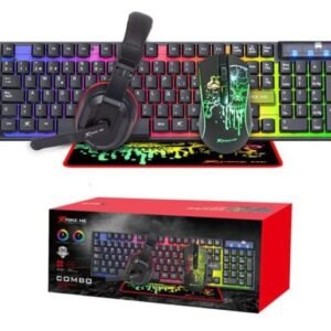 TECLADO EN ESPAÑOL +RATON+AURICULARES+ALFOMBRILLA CMX 413