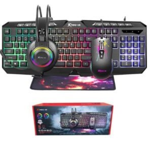 TECLADO+RATON+AURICULARES+ALFOMBRILLA CMX 410