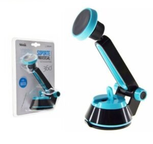 Soporte para moviles con imal 360º azul y negro