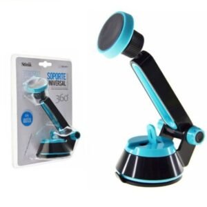 Soporte para moviles con imal 360º azul y negro