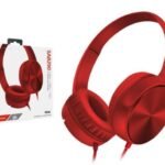 AURICULARES ESTEREO CON CABLE JACK 1.2M SAB290A ROJO