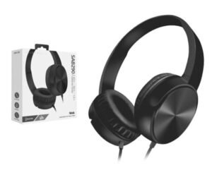 AURICULARES ESTEREO CON CABLE JACK 12M SAB290 NEGRO Mayoristas Cobocalleja AURICULARES ESTEREO CON CABLE JACK 12M SAB290 NEGRO
