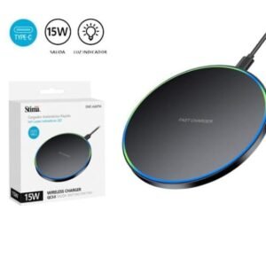 CARGADOR INALAMBRICO 15W CARGA RAPIDA USB SWC A247M