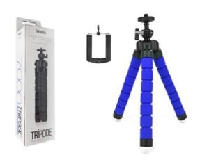 TRIPODE FLEXIBLE 175MM STP9307azul Mayoristas Cobocalleja TRIPODE FLEXIBLE 175MM STP 9307azul