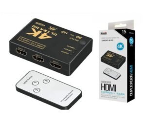 DUPLICADOR HDMI 3 ENTRADAS Y 1 SALIDA SHDA204 Mayoristas Cobocalleja DUPLICADOR HDMI 3 ENTRADAS Y 1 SALIDA SHD A204