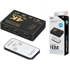 DUPLICADOR HDMI 3 ENTRADAS Y 1 SALIDA SHD-A204