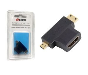 ADAPTADOR HDMI A MINI+MICRO HDMI EAP9002 Mayoristas Cobocalleja ADAPTADOR HDMI A MINI+MICRO HDMI EAP 9002