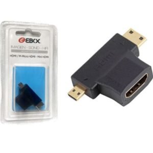 ADAPTADOR HDMI A MINI+MICRO HDMI EAP-9002