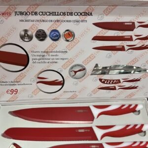 juego de cuchillos con revestimiento ceramico