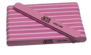 Pulidores para Uñas 100180 Forma Recta Mayoristas Cobocalleja Pulidores para Uñas 100180 Forma Recta Redonda Color Rosa