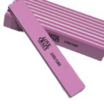 10 PULIDORES 100/180 EN FORMA RECTANGULAR, COLOR ROSA